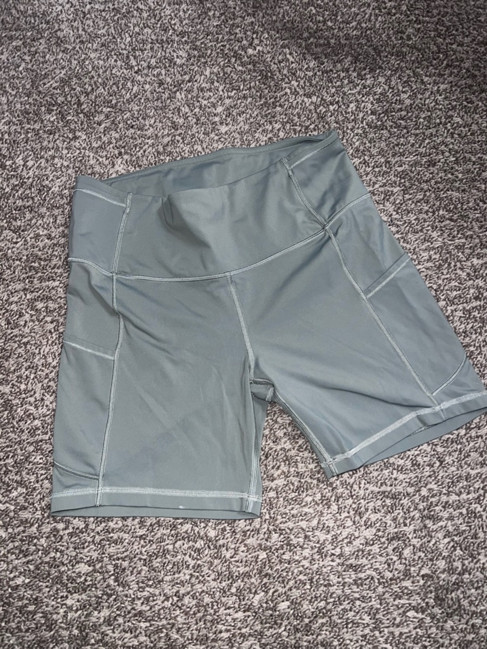 Lululemon Shorts Athletic Bike Shorts - Sage Green